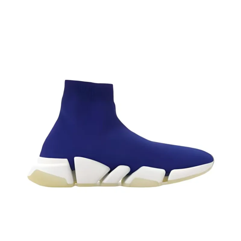 Balenciaga Speed 2.0 Recycled Knit Blue Glow-1