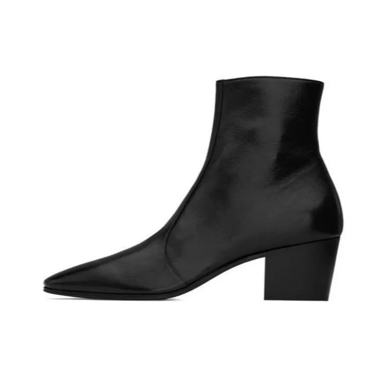 SAINT LAURENT Vassili 60mm Leather Boots-0