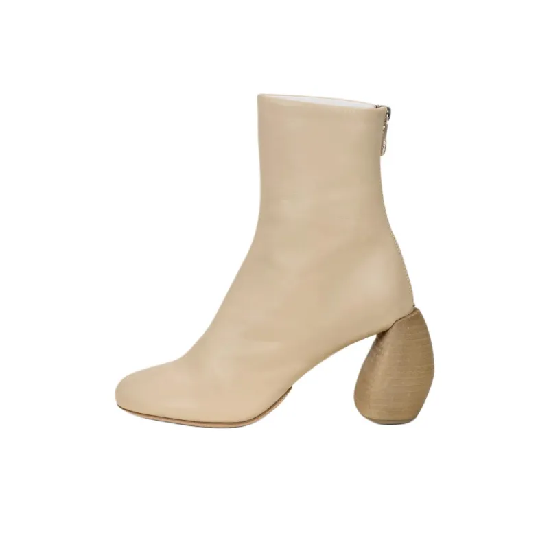 CULT GAIA Ryan Ankle Boots 9cm Women's Beige-0