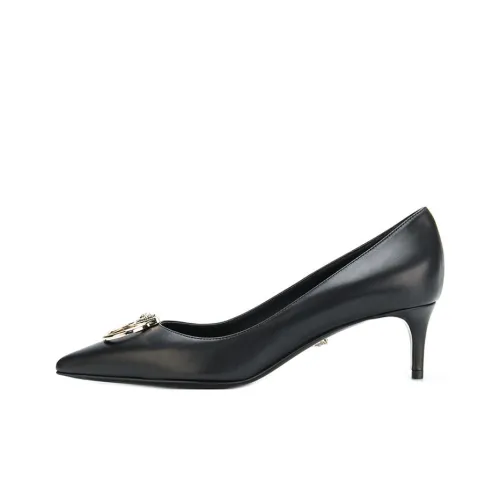 VERSACE Slim Heel High Heels 5cm Women's Black