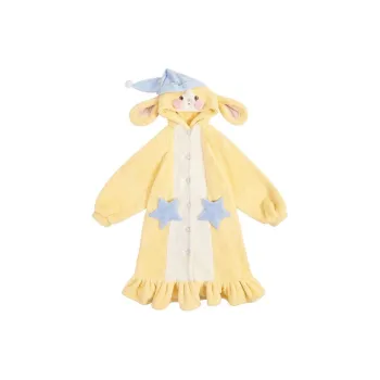 O'MESIK Sleep Robe Women's Yellow