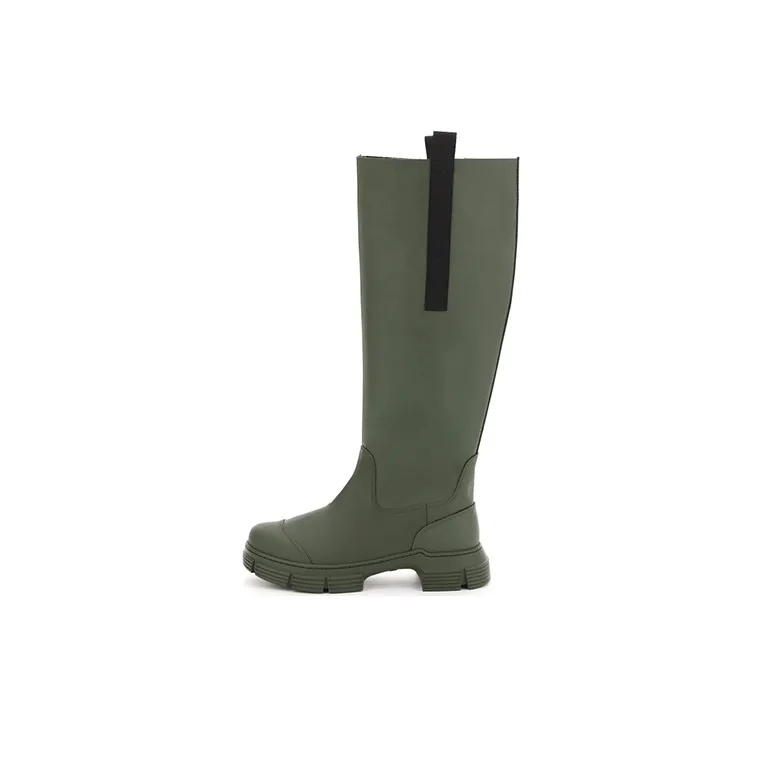 GANNI Recycled-rubber Country Boots-0