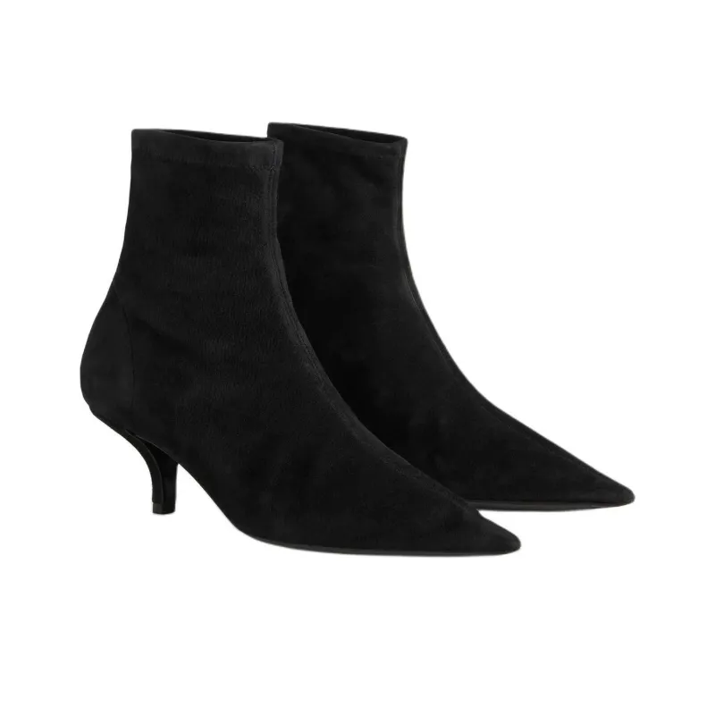 TOTEME 60mm The Suede Sock Boots Women's-3