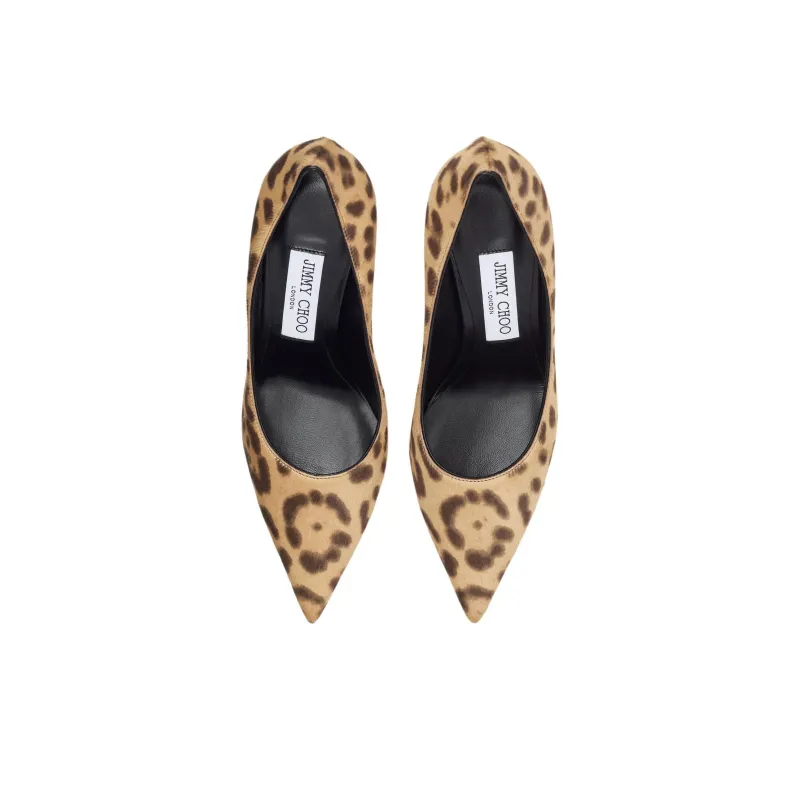 Jimmy Choo LOVE Slim Heel High Heels 8.5cm Women's Natural Brown-4