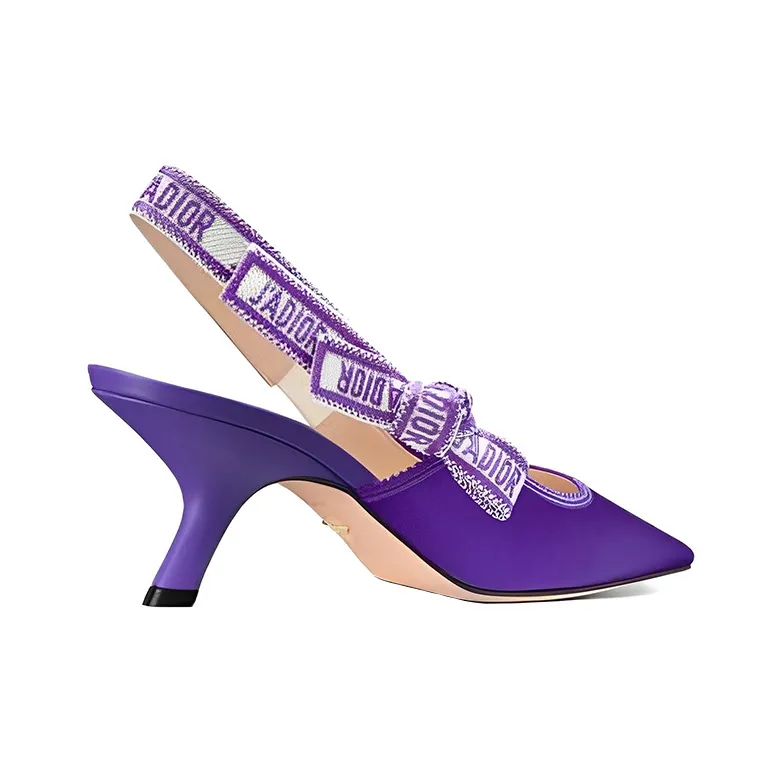 DIOR J'Adior Slim Heel High Heels 6.5cm Women's Purple-3