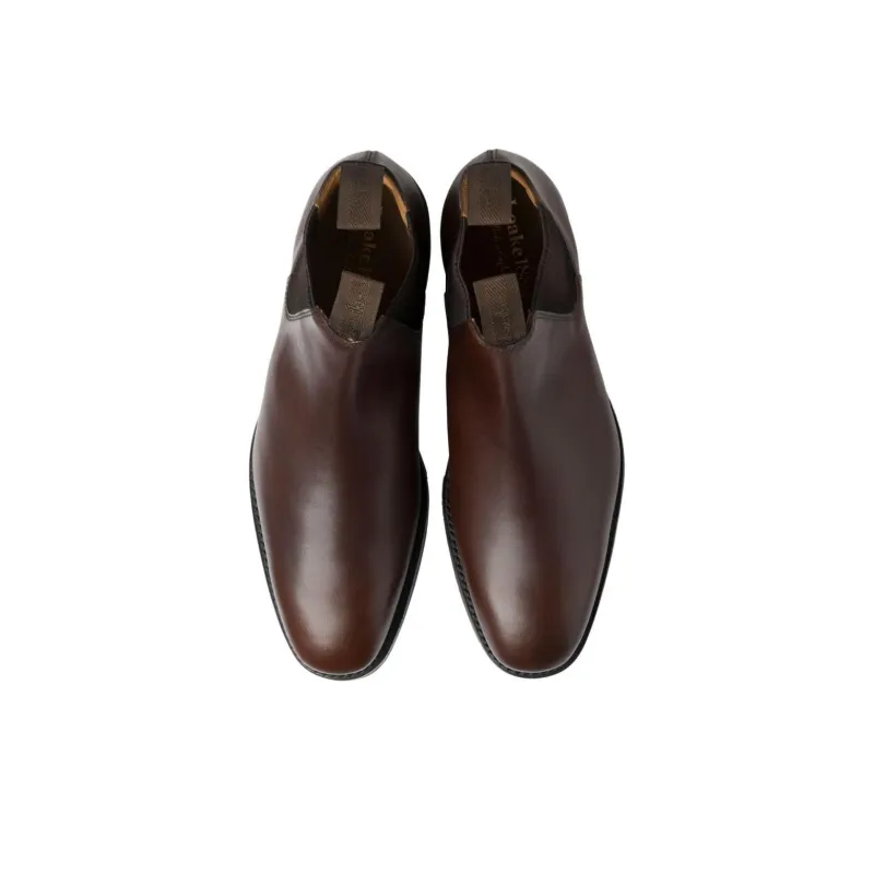 LOAKE Chatsworth Short Chelsea Boots Men's Dark Brown-3