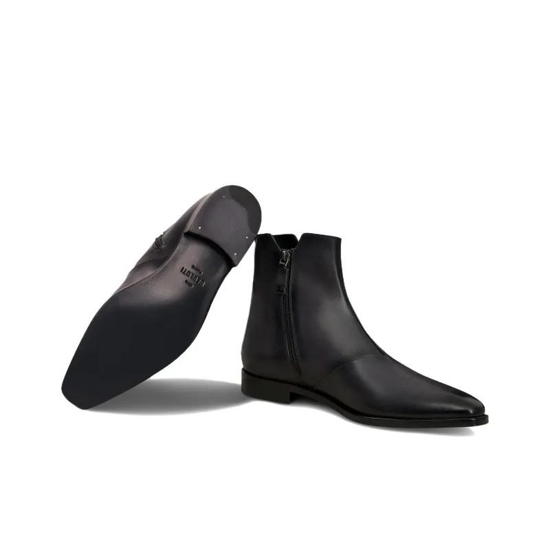 BERLUTI Demesure Scritto Ankle Boots Men's Black-4