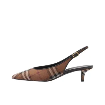 Burberry Check pattern Slingback Pumps