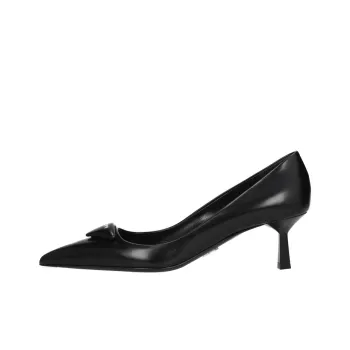 PRADA Spazzolato Heels 'Black' Women's