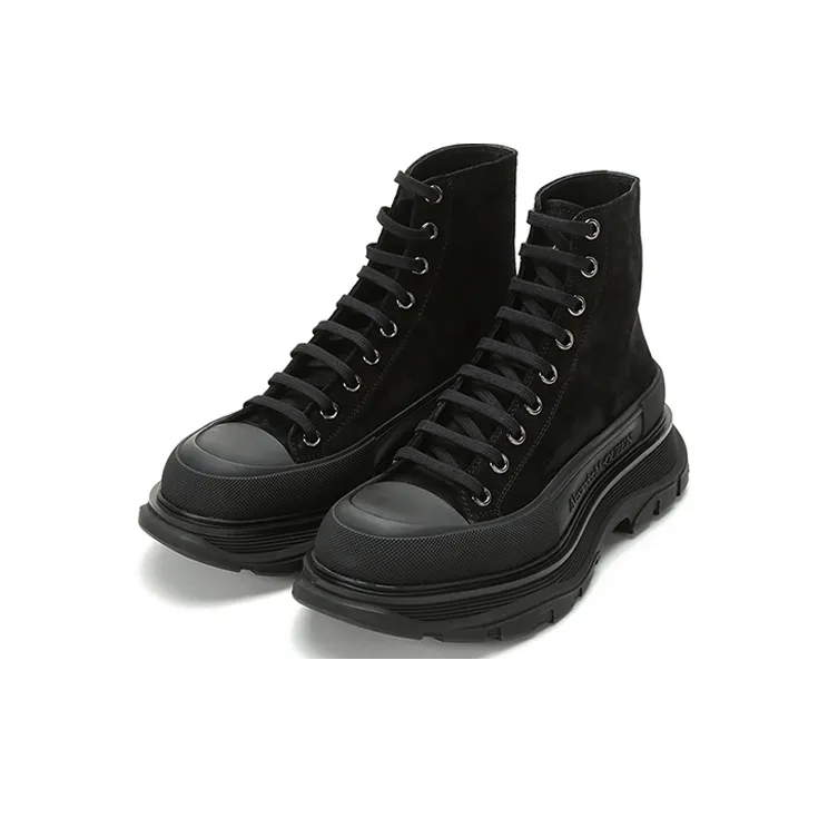 Alexander McQueen Tread Slick Boot Triple Black-2