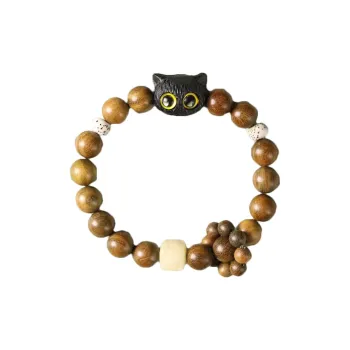 Yue Yuezi Green Sandalwood Bracelets Women's