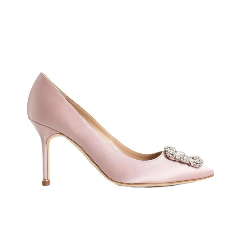 MANOLO BLAHNIK Hangisi 90mm Jewel Buckle Pumps-1