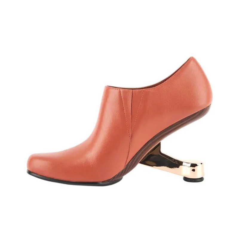 UNITED NUDE Eamz Dot Irregular Heel High Heels 10cm Women's Brown-0