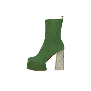 CL LUBOTING Ankle Boots Women's Green