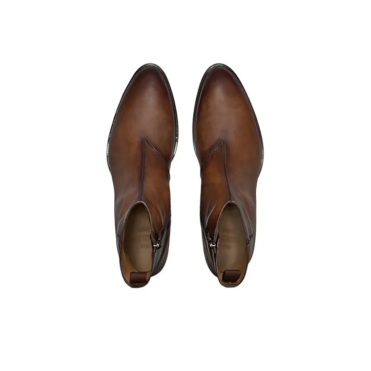 BERLUTI Ankle Boots Men's Dark Cocoa Brown-3