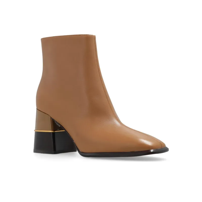 TORY BURCH Double T 75mm Leather Ankle Boots-2
