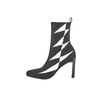 UNITED NUDE Tara Boot Hi Ankle Boots 9cm Women's Black White
