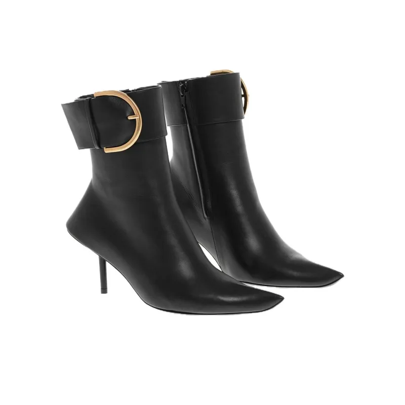 Balenciaga Esse Ankle Boots Women's Black-1
