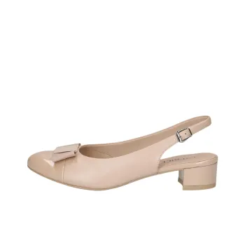 CAPRICE Ingrid Chunky Heel High Heels 3.5cm Women's Beige