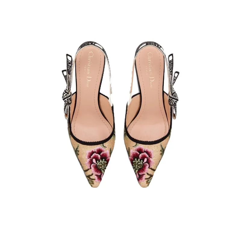 DIOR J'Adior Slim Heel High Heels 6.5cm Women's Beige-6