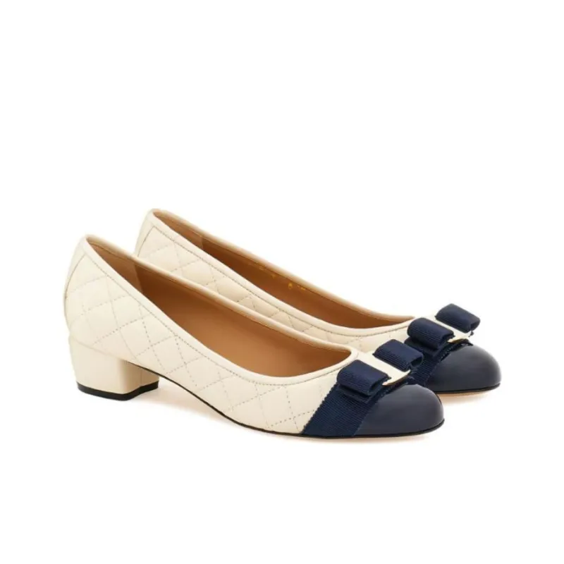 FERRAGAMO Vara 30mm Quilted Pumps-2