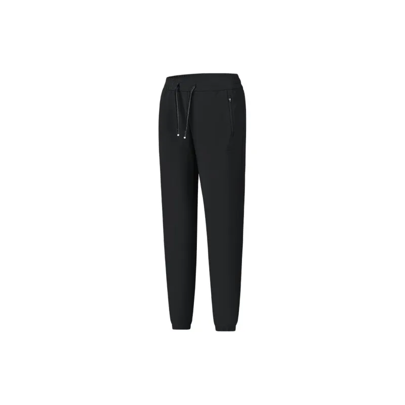 FILA Knitted Sports Pants Women's Pitch Black-1