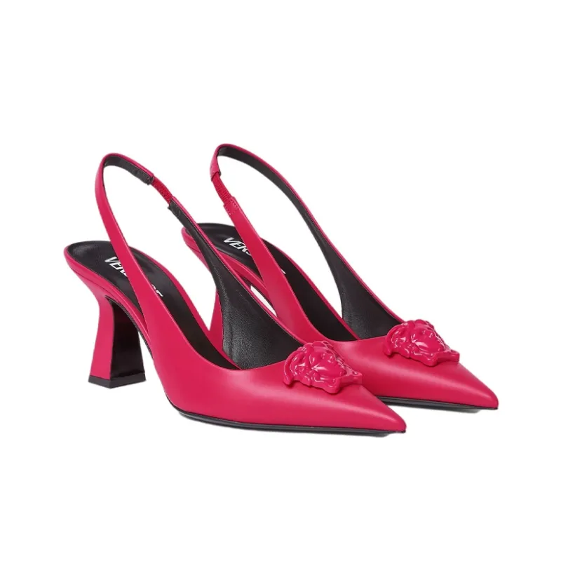 VERSACE La Medusa Slingback Pumps-2