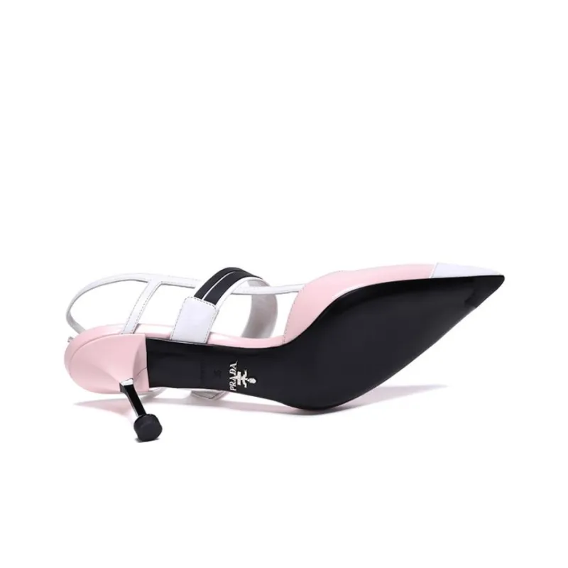 PRADA High Heels Women's Pink White-5