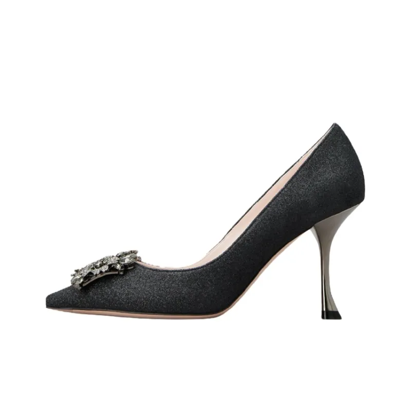 Roger Vivier 100mm Crystal embellished Leather Pumps-0