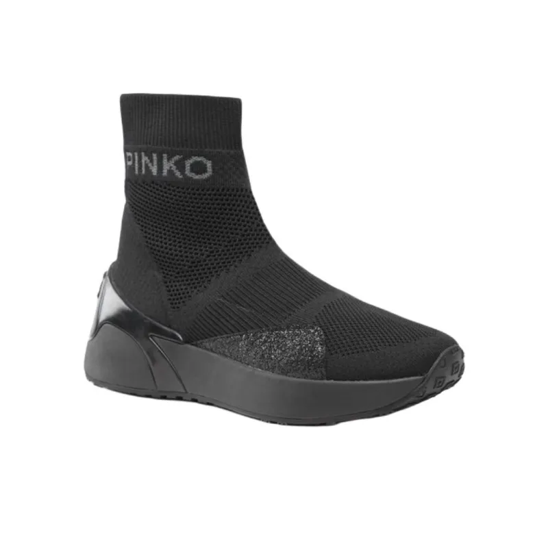 PINKO Logo Intarsia Panelled Sneakers Women's-2