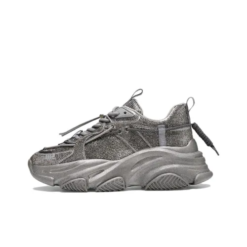 STEVE MADDEN Cushioning Height Increasing Low-Top Chunky Sneakers Women's