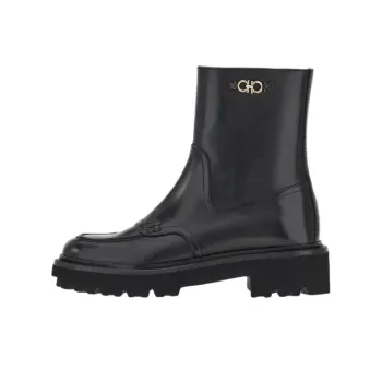 FERRAGAMO GANCINI Ankle Boots Women's Black