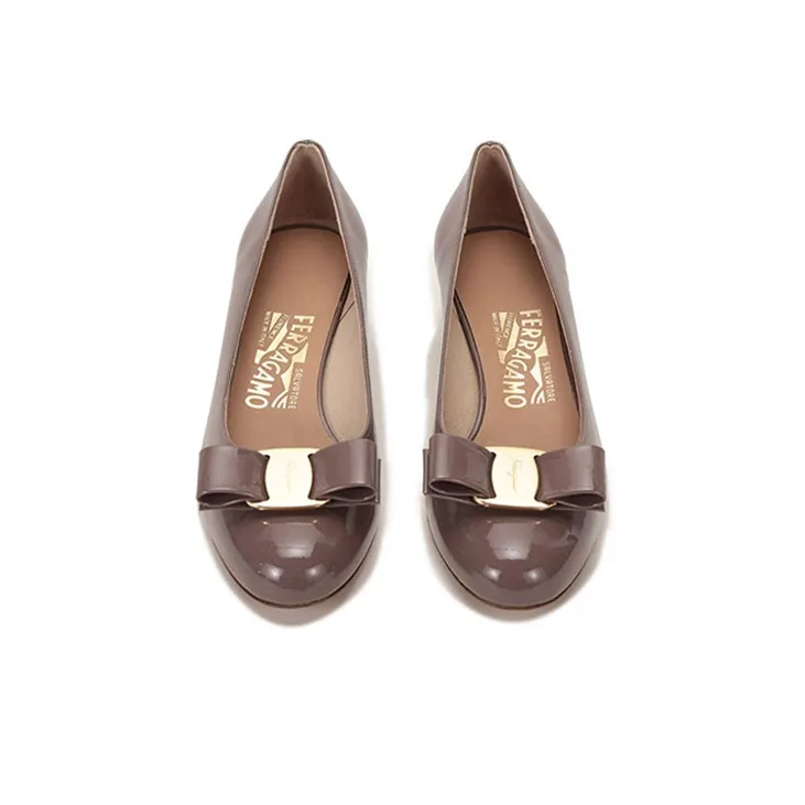 FERRAGAMO Bow-detail Block-heel Pumps-3