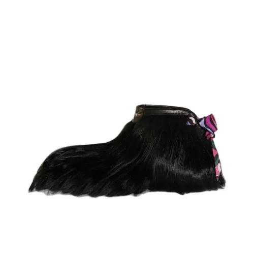 PUCCI Doggy Goat-hair Ankle Boots