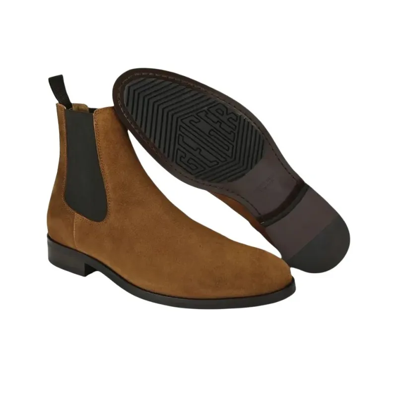 Kurt Geiger London Hunter Chelsea Short Chelsea Boots Men's Tan-4