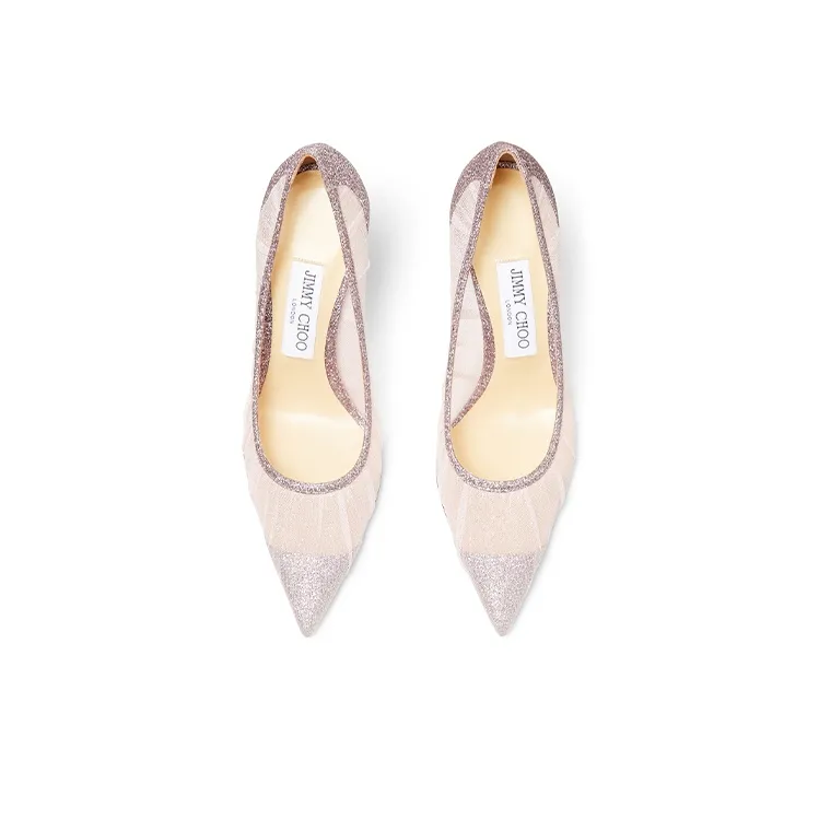 Jimmy Choo LOVE 85 Zhou Yangjie High Heels Women's Soft Pink-4