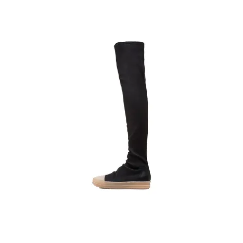 RICK OWENS/RO Stocking Knee high Boots Women's Black