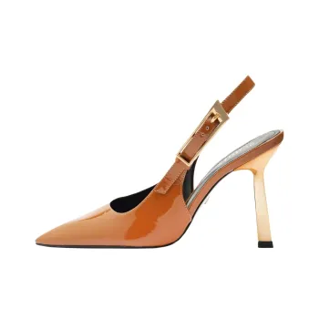 Schutz Ciara Slim Heel High Heels 10.5cm Women's Brown