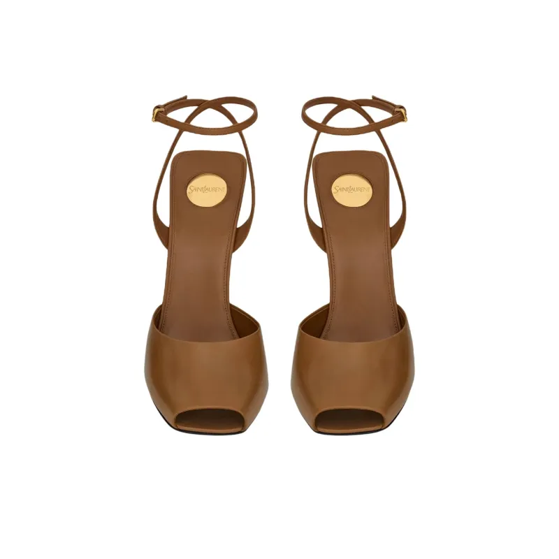 SAINT LAURENT La Scandale Square Open Toe Sandals Women's-3