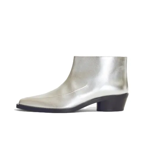 PROENZA SCHOULER Ankle Boots 4.5cm Women's Silver