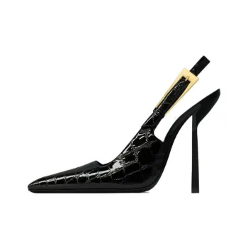 SAINT LAURENT Slim Heel High Heels 11.5cm Women's Black