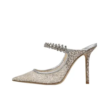 Jimmy Choo Bing High Heels Women's Low-Top Silver