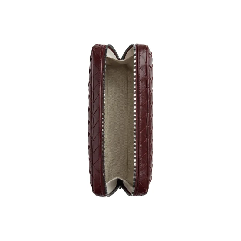 Bottega Veneta Intrecciato Calfskin Storage Bag Tubas Men's Madder Brown-2