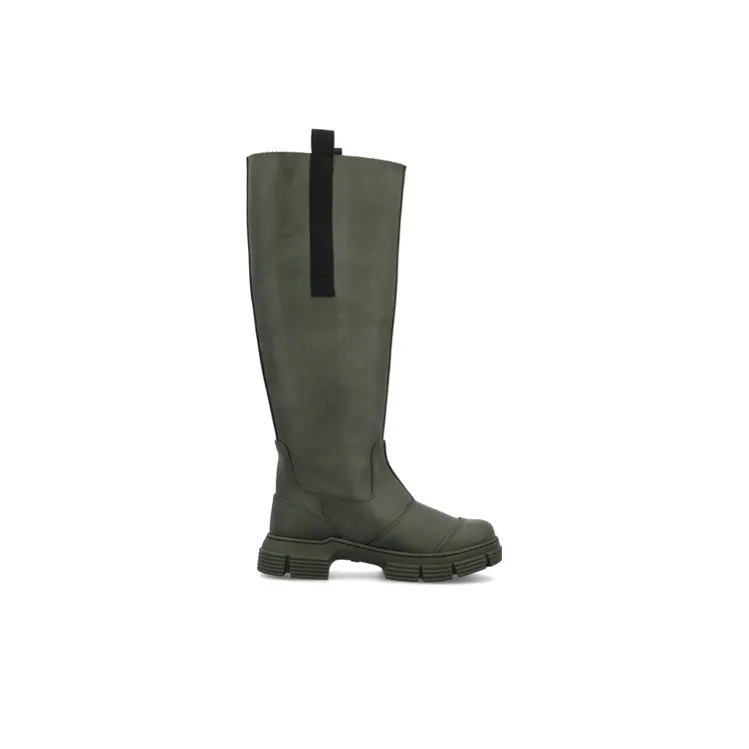 GANNI Knee high Boots Women's Green-1