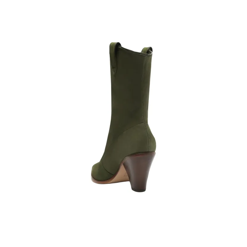 Schutz Mackie Ankle Boots 7.5cm Women's Green-3