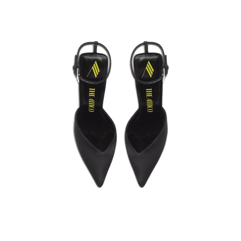 The Attico Perine Contrasting Heel Pointed Toe Pumps-4