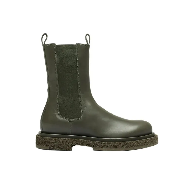 Officine Creative Tonal 105 Short Chelsea Boots 4cm Women's Green-1