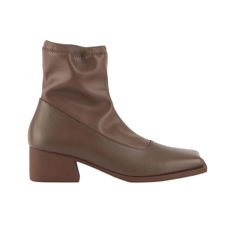 ISSEY MIYAKE x UNITED NUDE Ankle Boots 4.5cm Women's Brown-1