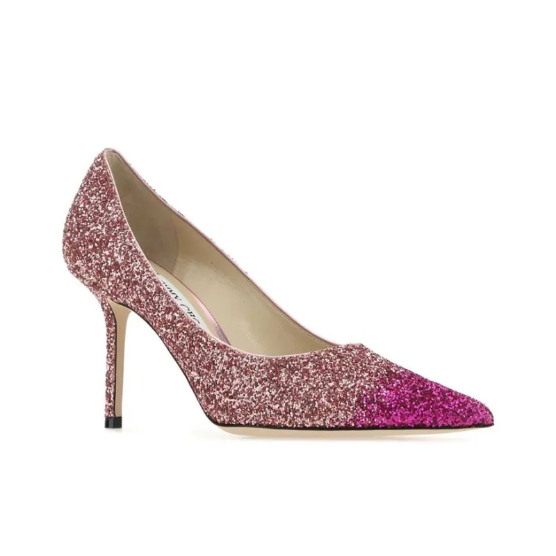 Jimmy Choo LOVE Slim Heel High Heels 8.5cm Women's Pink-1