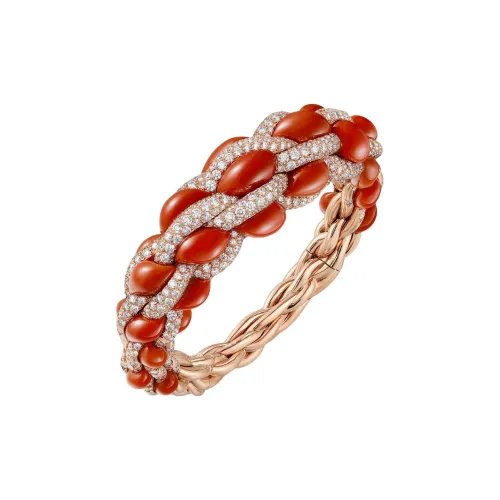 CARTIER Rose Gold Bracelets Women's Red